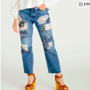 Driftwood Abbey Patchwork Boyfriend  Jeans